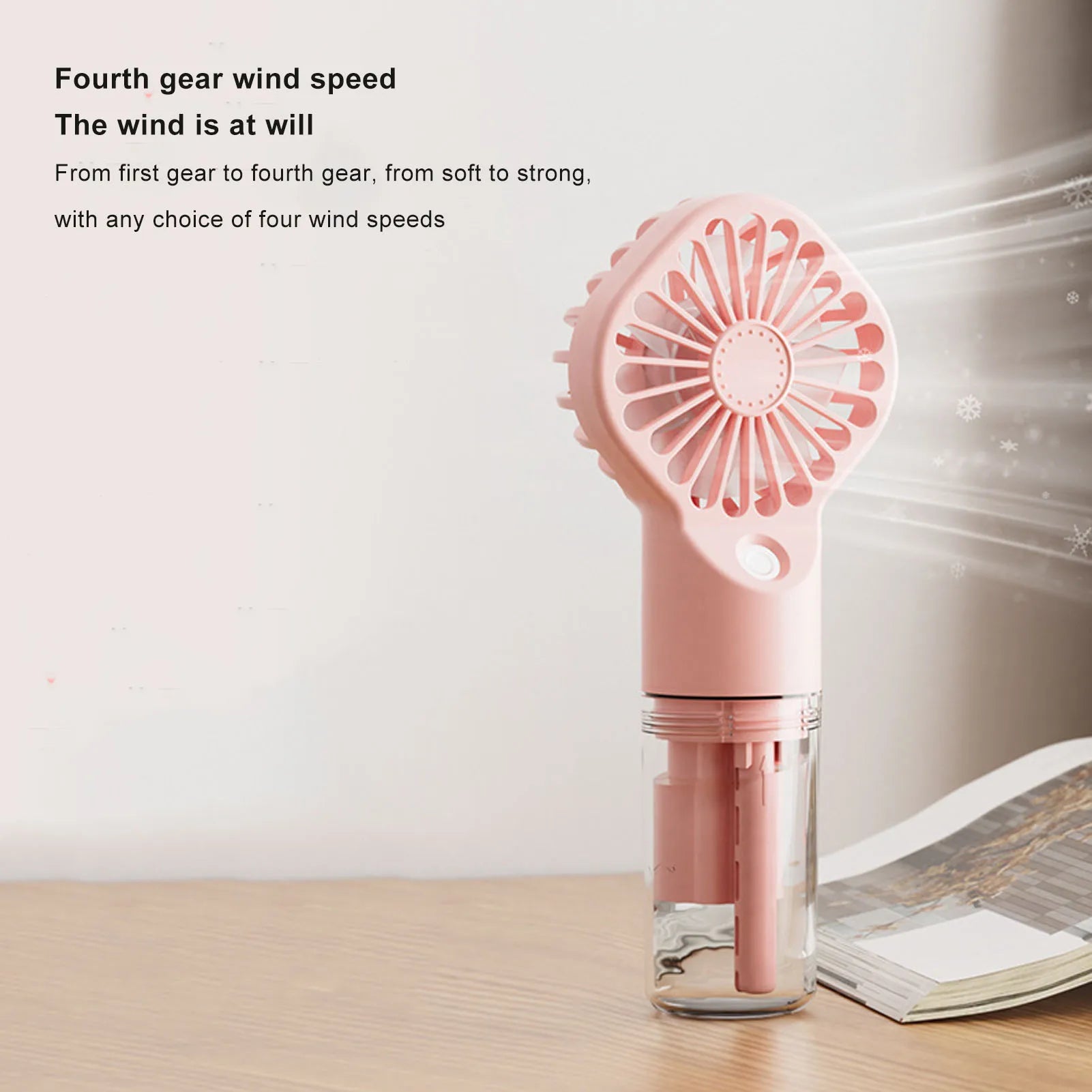 OpalMist™ Dual Wind Misting Fan with Rechargeable Battery 