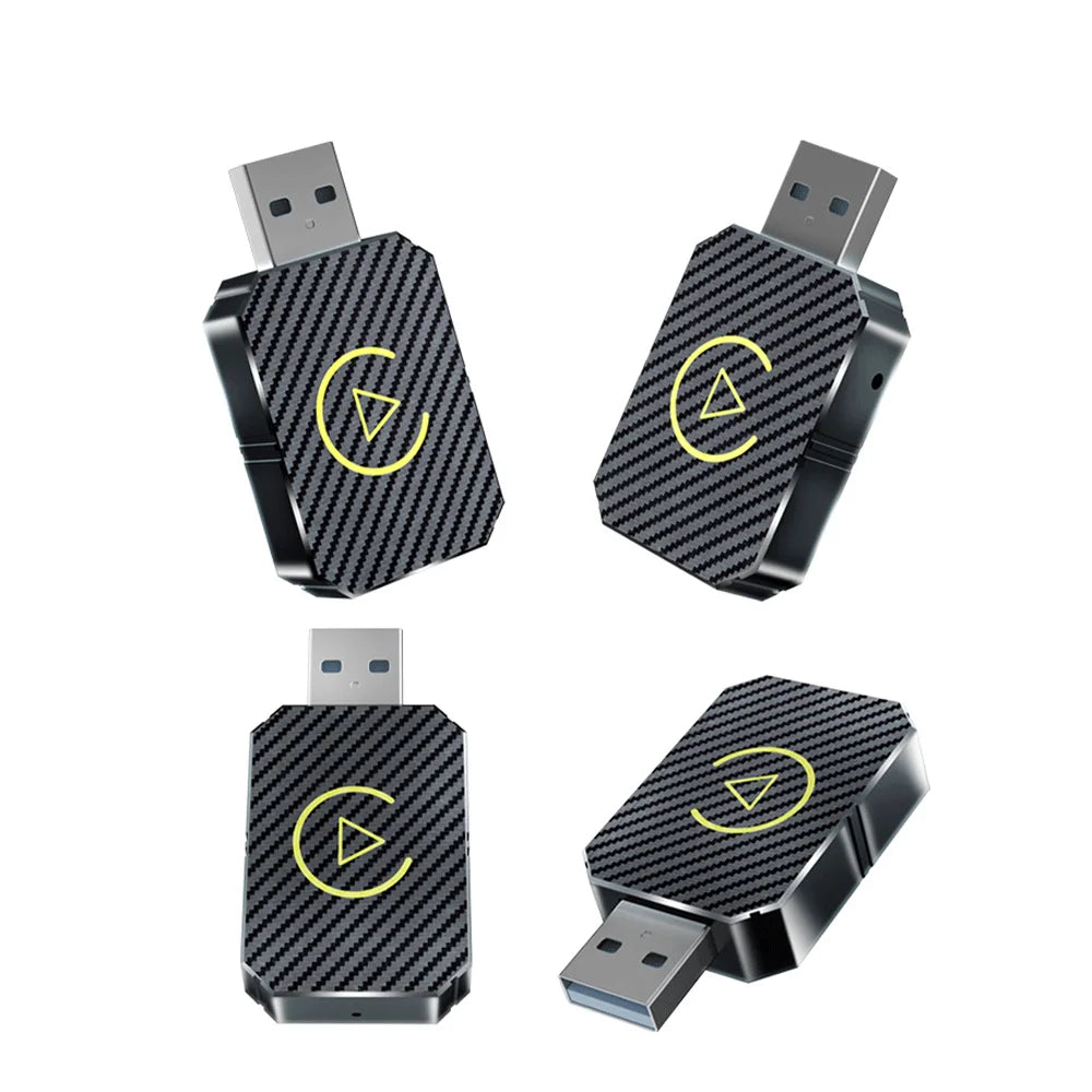 2 in 1 Wireless Carplay Adapter&Android Mini Auto Wireless Adapter 5Ghz Wifi Type-C/Usb Plug & Play Carplay Wireless Adapter